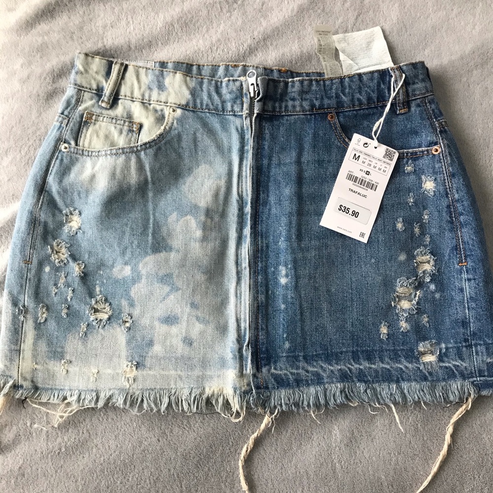 NWT Zara TRF Denim Skirt Medium